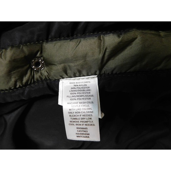 Halogen Womens Hooded Puffer Jacket Olive Size XS - Picture 9 of 9